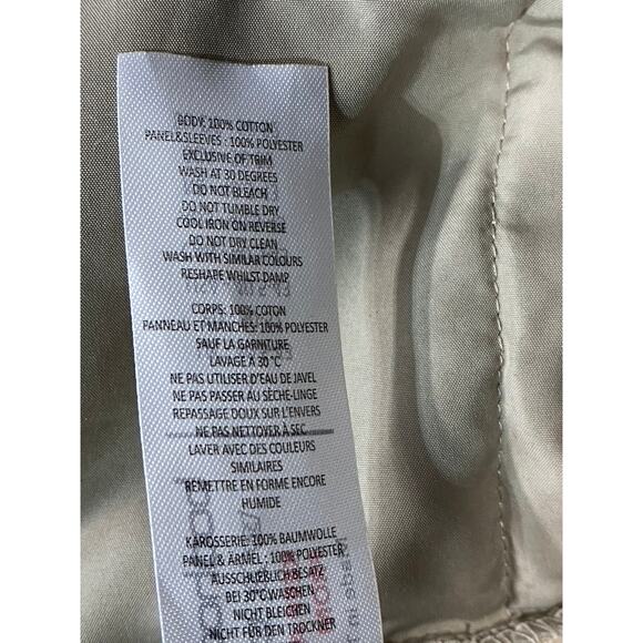 MAN BOOHOOMAN Men's Tan Colorblock Sleeve Pullover Hoodie SZ L - Picture 11 of 12